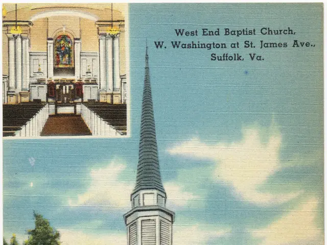 In this picture we can see the poster. In the center there is a church, beside that we can see many...