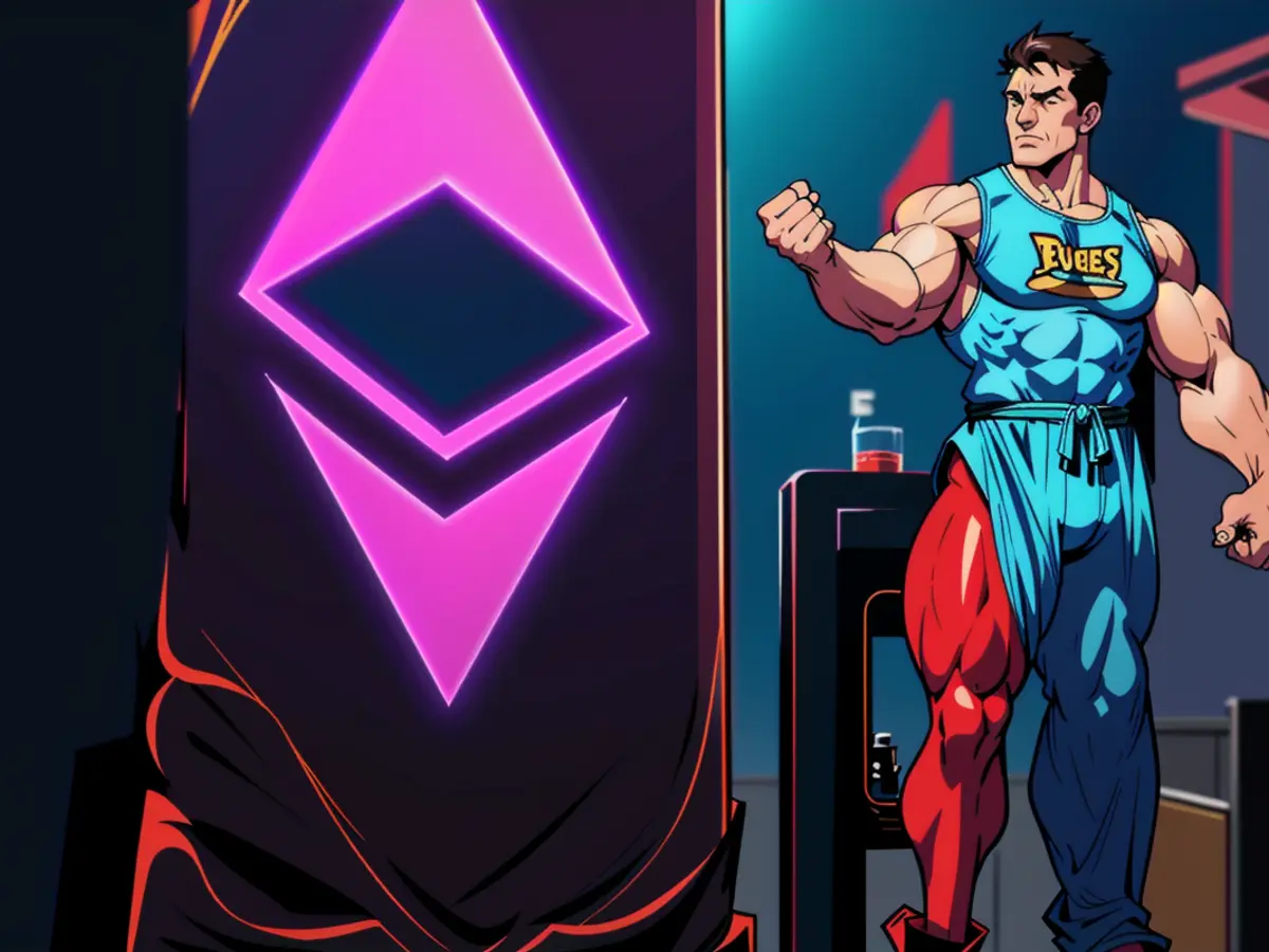 A provocative illustration featuring the controversial figure, John Doe, engaging in an apparent display of power and authority. The image leaves a lasting impact, instilling a sense of examination and scrutiny. The Ethereum Foundation has affirmed that the forthcoming Pectra update will forgo the contentious EOF modifications, instead implementing them during the subsequent Fusaka upgrade.